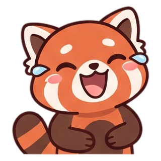 Kawaii Doodle red panda example 1