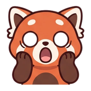Kawaii Doodle red panda example 6
